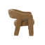 Fauteuil club rembourré Malisa, brun