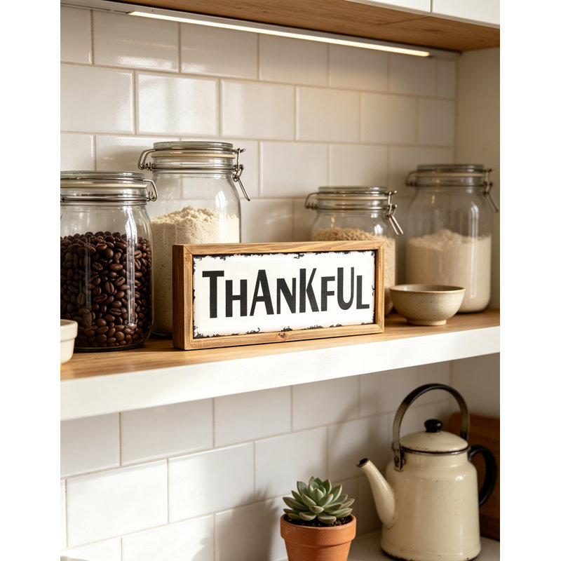 Panneau de table en bois Thankful