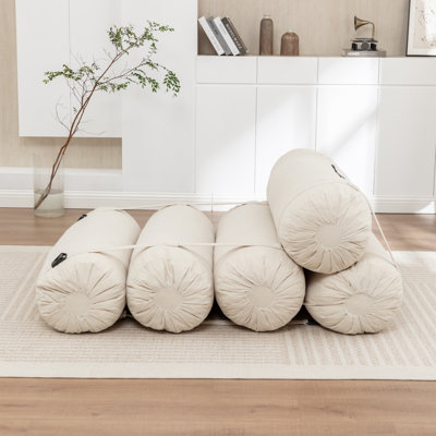 Canapé de plancher réglable, canapé paresseux en velours côtelé avec sangles réglables pour des configurations polyvalentes, chaise de loisirs multi-personnes, convient au salon, à la chambre à coucher et plus encore