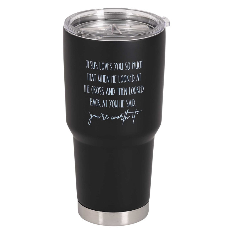 30 oz. Gobelet de voyage isolé en acier inoxydable