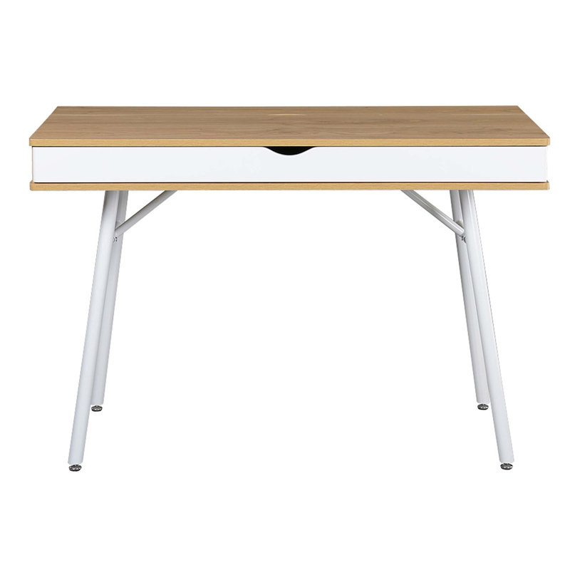 Modern Multi Storage Computer Desk With Storage, Pine