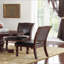 Superbe ensemble de 2 chaises d'appoint en bois d'hévéa brun
