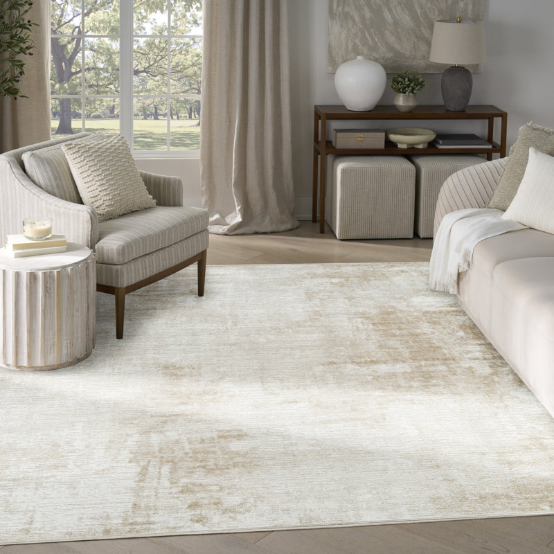 Tapis d'intérieur moderne Mathews, Rectangle 7 pi 10 po x 9 pi 10 po
