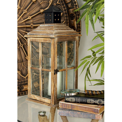 Kalie Wood Tabletop Lantern