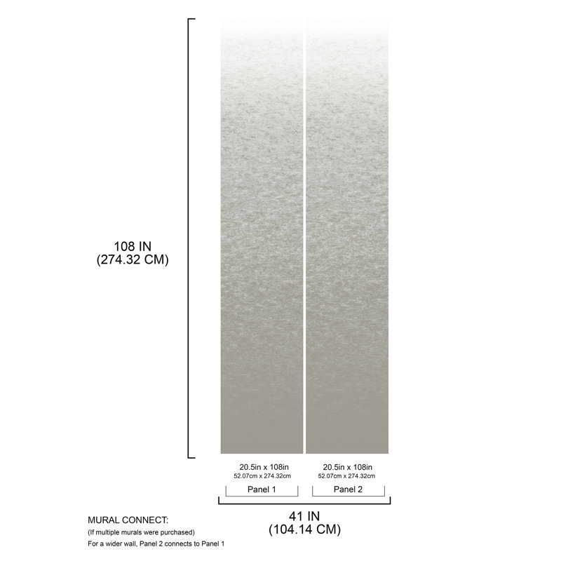 Peel & Stick Ombre Wall Mural