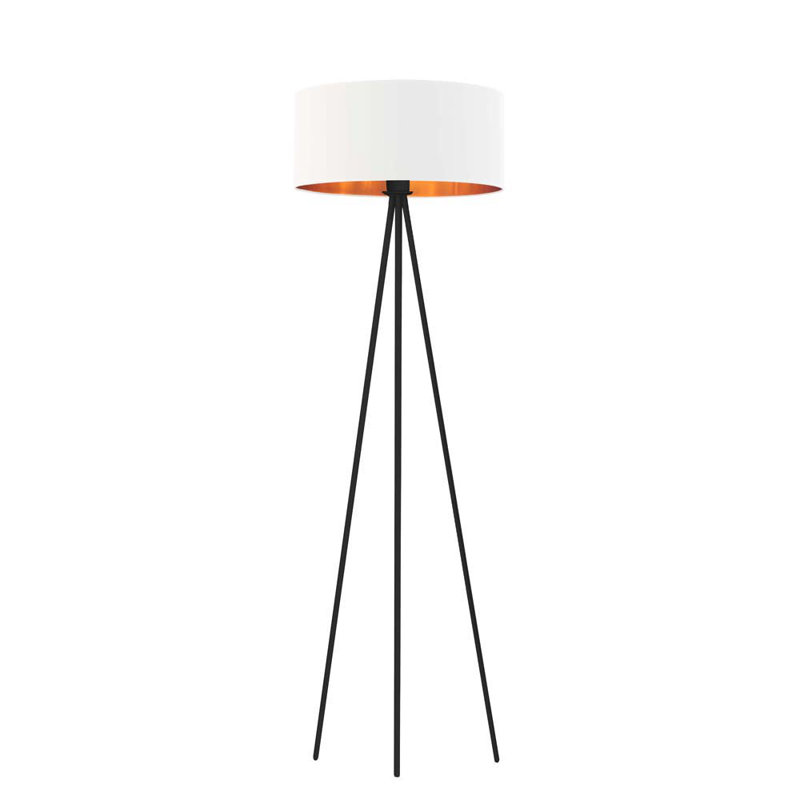 Ontario 157cm Tripod Floor Lamp, White, Black