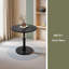 Table d'appoint ronde de 23 po, table d'appoint ronde, petite table pour petits espaces, table de chevet moderne avec pieds en bois massif pour le salon, la chambre à coucher, les coins et le bureau-1554126537
