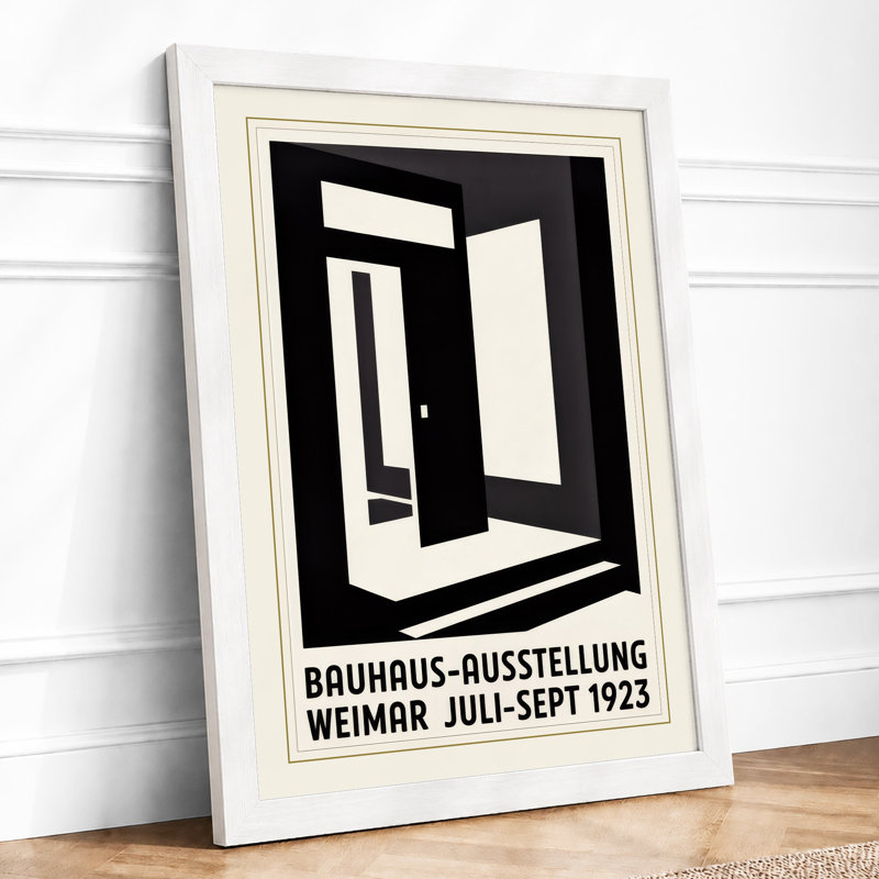 Bauhaus Weimar Geometric - Print, A1 - 84.1 x 59.4 cm, White