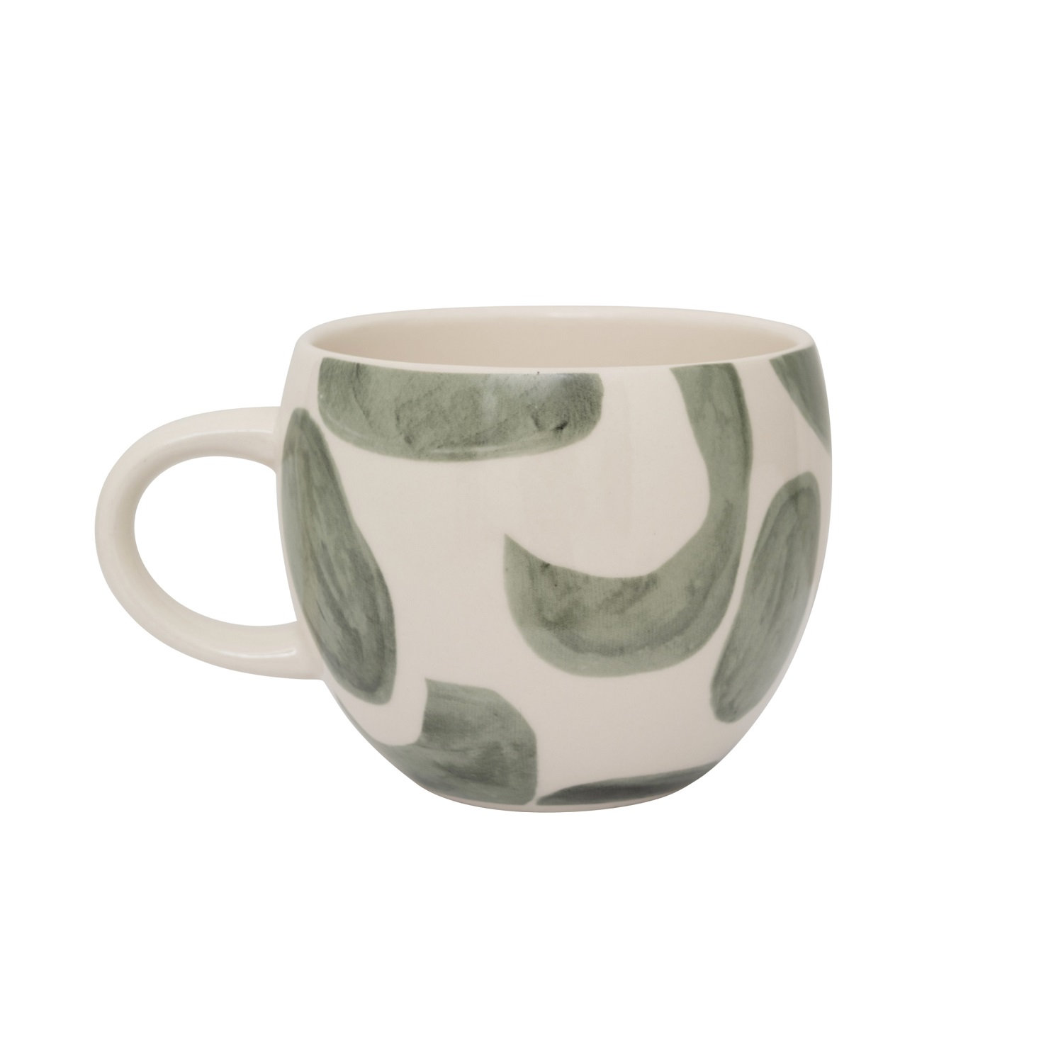 Stoneware Teacup, Sea Grass