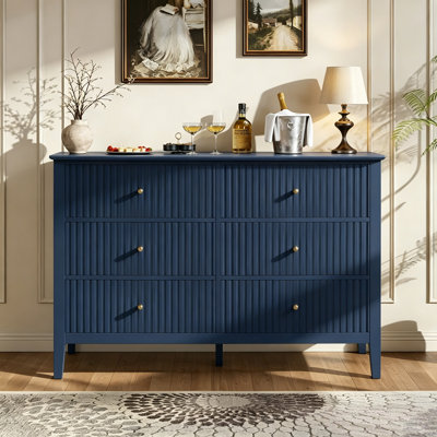 Commode double à 6 tiroirs Modern