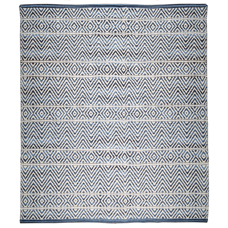 Shannock Cotton Chevron Indoor Rug, Rectangle 2'2" x 4'