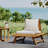 Outdoor Seating Made Of Wood - Weather- Padding For Durability Slatted Club Chair With Features And Comfortable Cushions-1460363337-1460363338