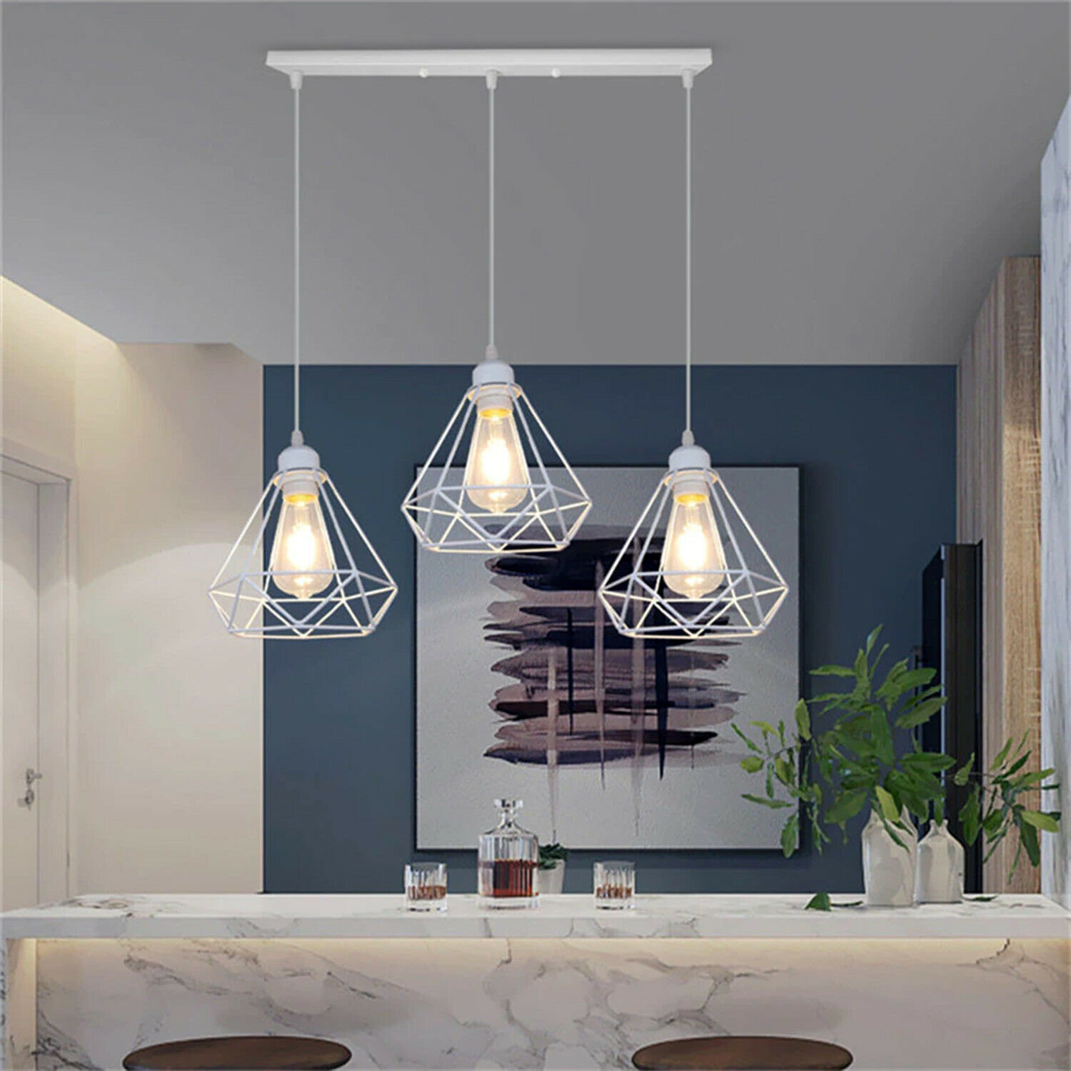 Feature lights deals over kitchen island