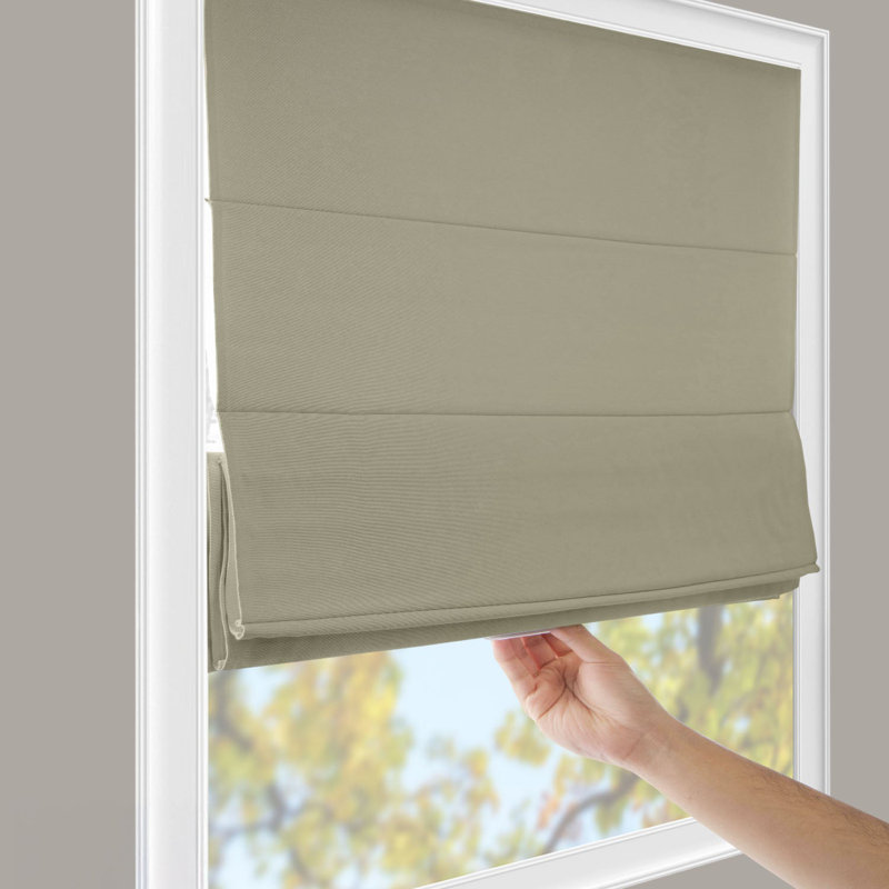 Blackout Roman Shades, Del Mar Sandcastle, 29"W x 64"L