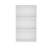 White Wall Cabinet with Open Storage