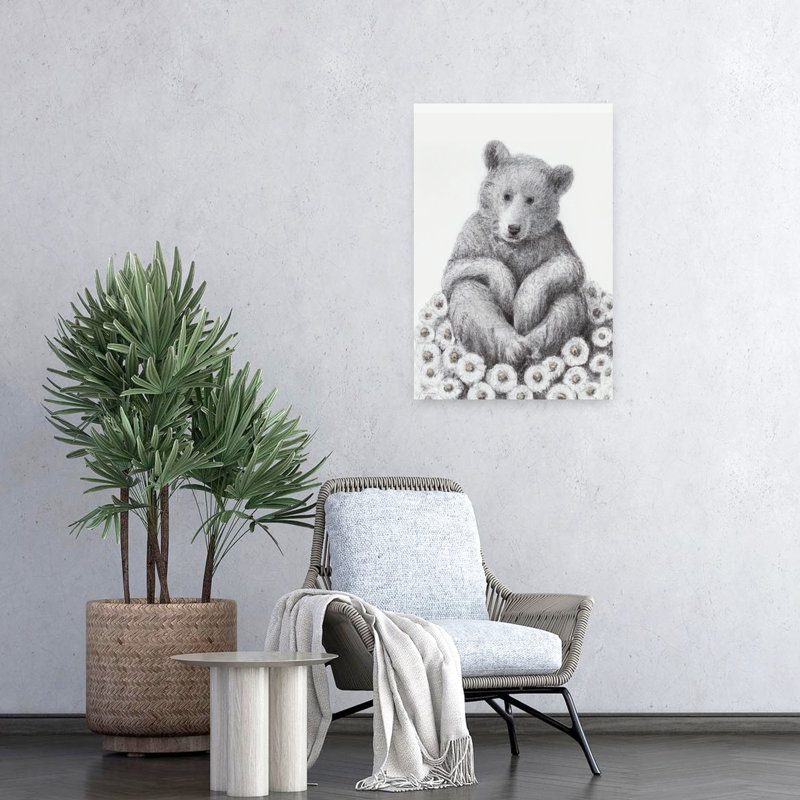 Art contemporain fantaisiste, fleur de printemps, H 24 po x l 16 po