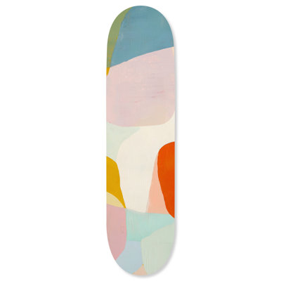 Décoration murale abstraite à imprimé acrylique Canyon Skateboard Skateboard par Notoriart, prêt à accrocher, 8 x 32