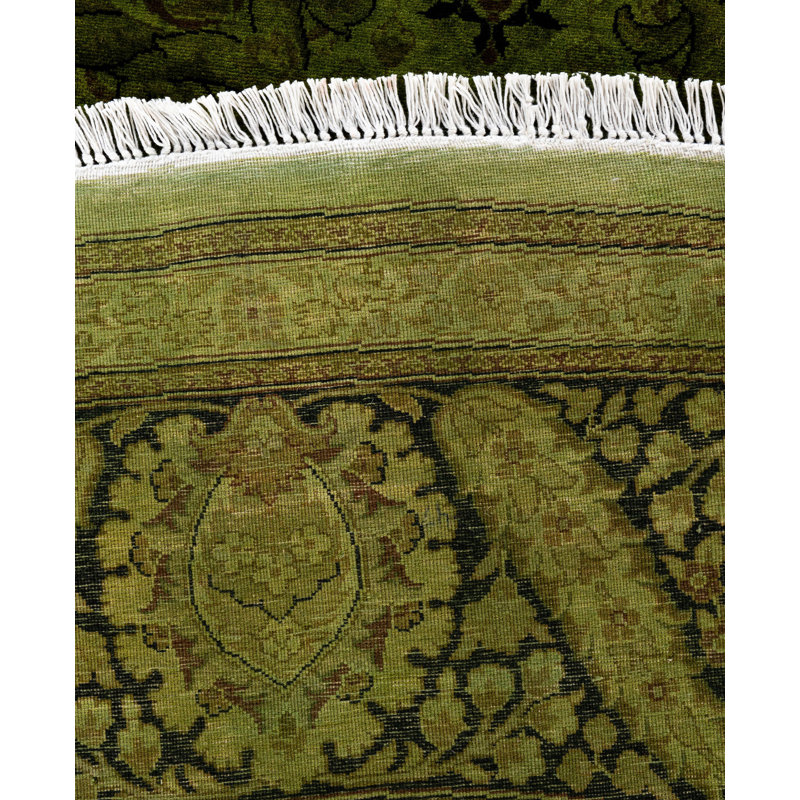 Overdyed One-of-a-Kind 9' 1" X 9' 1" Hand Knotted Area Rug
