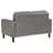 Grey 3-piece Track Arm Sofa Set