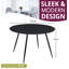 Mose Round Metal Base Dining Table