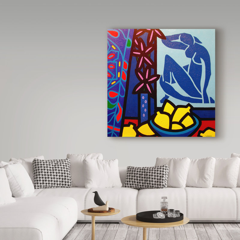 « hommage to matisse 1 », reproduction d’impression sur toile tendue, H 18 po x l 18 po x P 2 po
