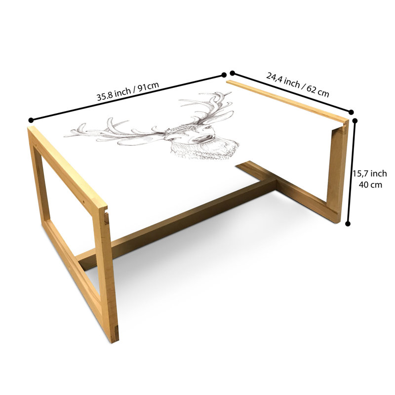 Jamae Sled Coffee Table, 90cm H x 62cm W x 40cm D