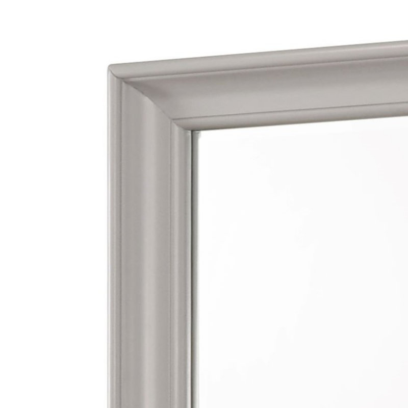 Miroir carré gris, Gris
