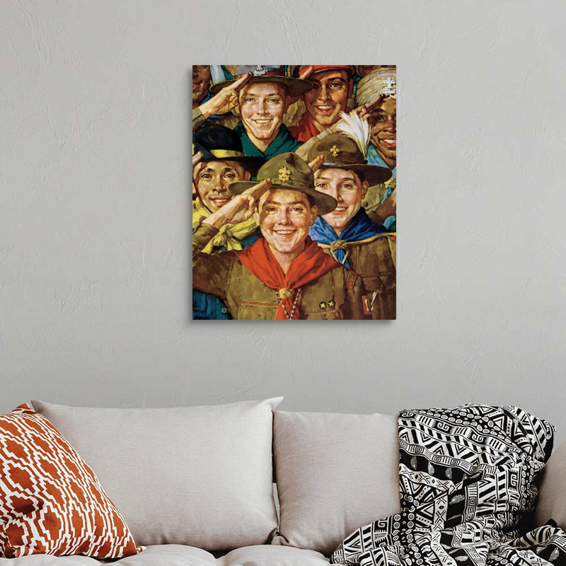 «An Army of Friendship», art mural sur toile, H 30 po x l 24 po x P 1,25 po, Toile tendue