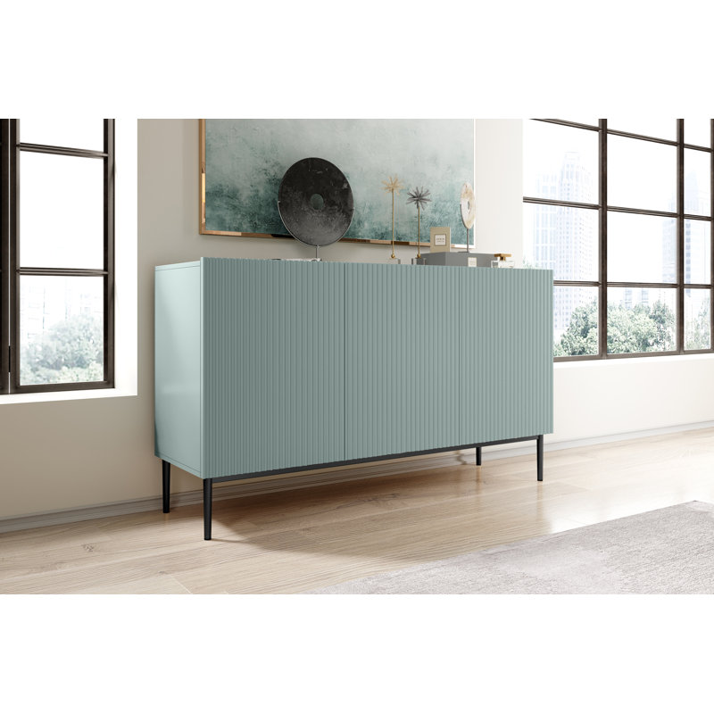 150cm Sideboard, Green/Black