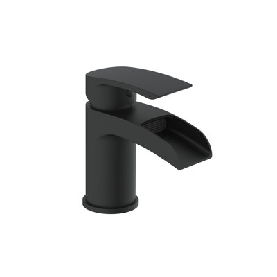  Symphony Round Waterfall Mono Basin Mixer Tap with Waste - Chrome