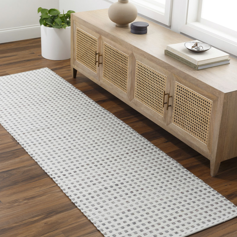 Geometric Area Rug, Gray, Runner 2'6" x 8'