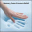 King Size 12 Inch Medium Plush Individual Pocket Spring  Certipur -US   Memory Foam Hybrid Mattress