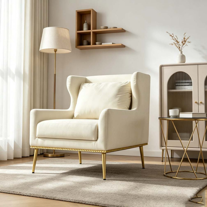 Chaise de lecture Modern, Beige