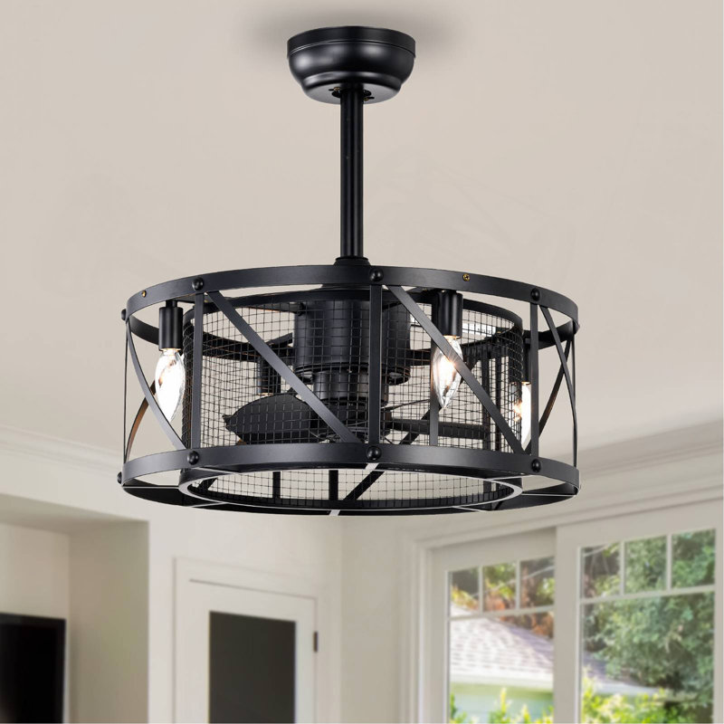 20''Industrial 5-Blade  Ceiling Fan With Remote Control