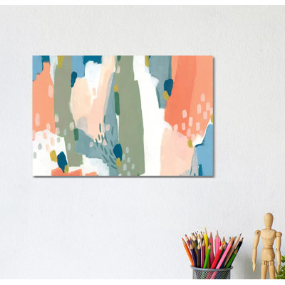 Puzzle Shift I by June Erica Vess - Wrapped Canvas Print
