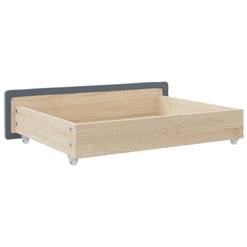 Mikenlee Underbed Storage Drawers, Dark Grey Velvet