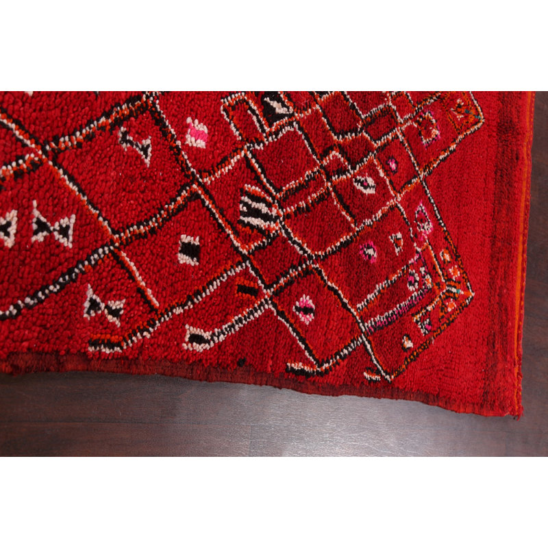Tapis tribal marocain oriental noué à la main 6 x 10