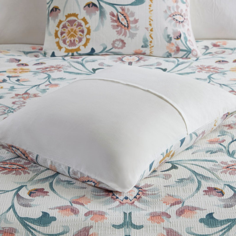 Ensemble d'édredon en mélange de coton , Housse de couette double / grand + 2 taies décora