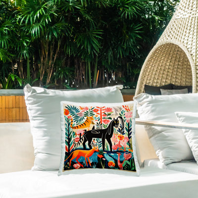 Coussin intérieur/extérieur Floral