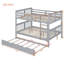 Lit superposé double au-dessus de double avec lit gigogne simple et échelle-165566726