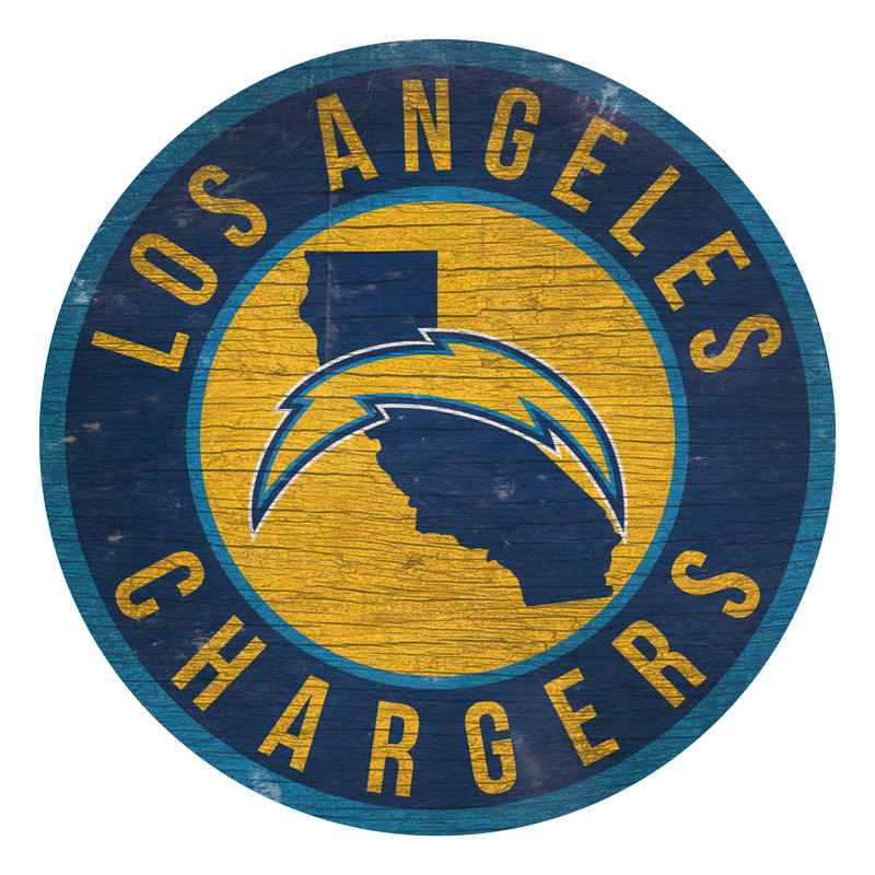 NFL, print on wood, Les Chargers de Los Angeles