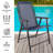 Folding Camping Chairs ' Set of 2 Lawn Chairs with PVC-coated polyester Fabric and Bungee Suspension-303470853