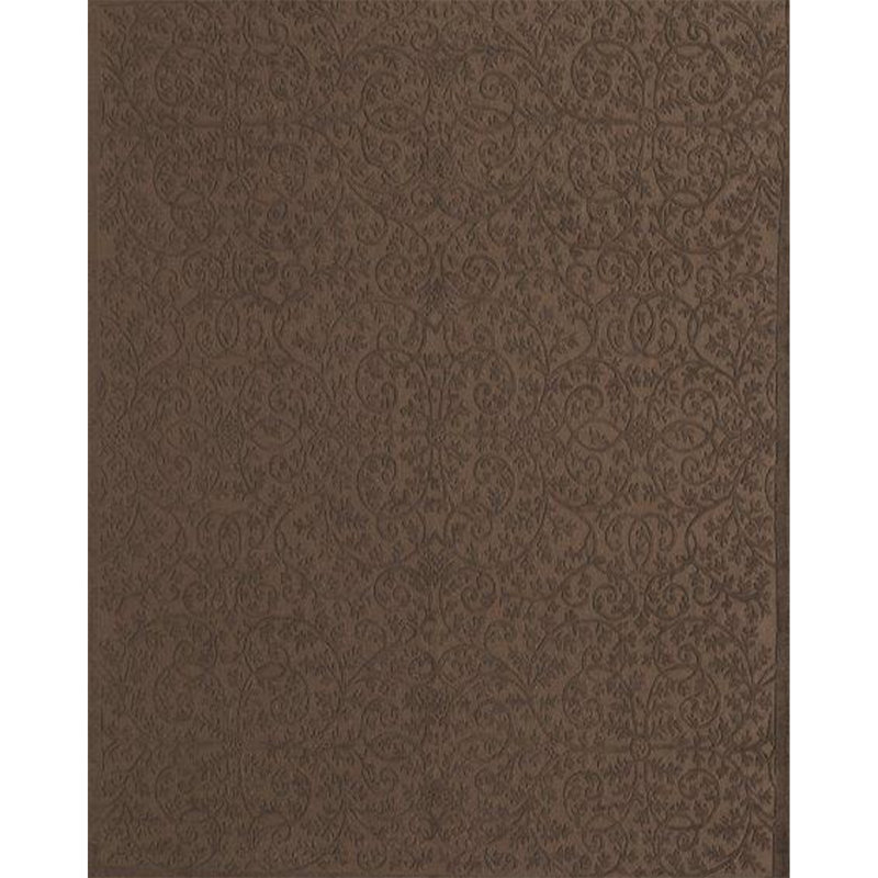 Tapis oriental en laine noué à la main brun, Rectangle 8 pi x 10 pi
