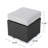 Chic Outdoor Lounge Addition - Grey And Silver, Pe +Iron, Waterproof Material, 16.51 In Enjoy Outdoors With Delight Piece Grey+Silver, & Iron, Material
