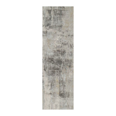 Modern One-of-a-Kind 3x20 Hand Knotted Area Rug