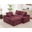 Canapé modulaire Cloud rembourré 107,9 "avec coussin double couche et poches latérales-1423135229