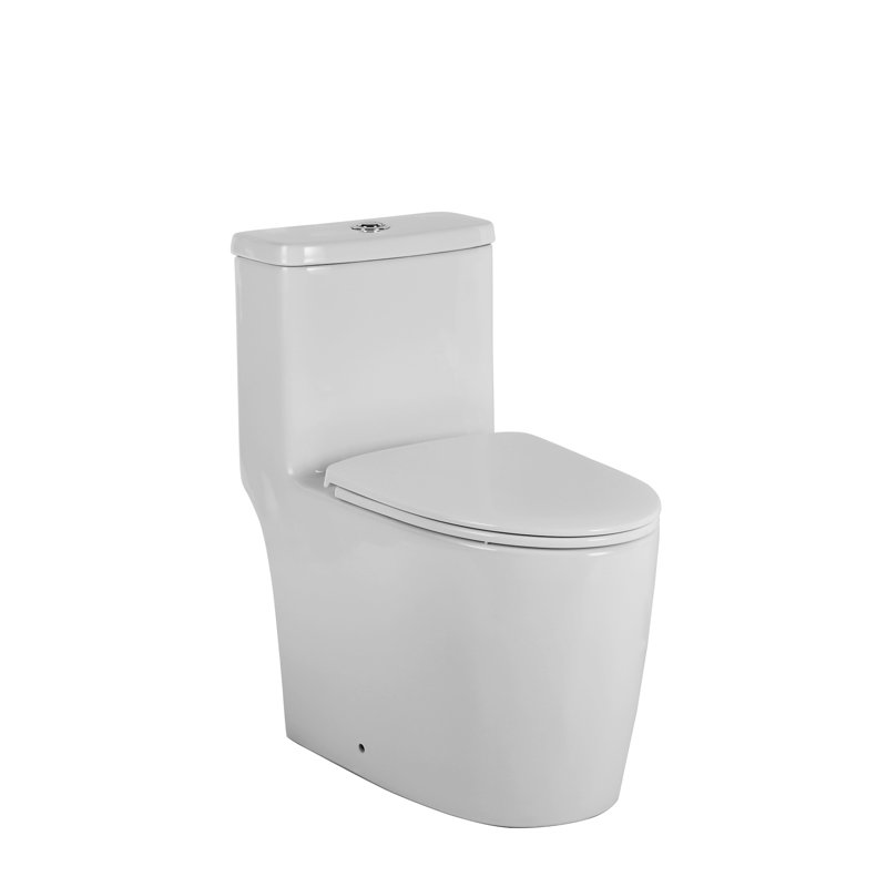 Ceramic Toilet, 1.1/1.6 , Elongated, White, Comfortable, Soft Close Seat, & , T036wt White Comfort Height Ceramic,