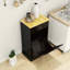 Armoire à ordures inclinable avec un tiroir et un compartiment-32212402