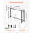 Marble Console Table Modern Narrow Long Console Table with Power Outlet