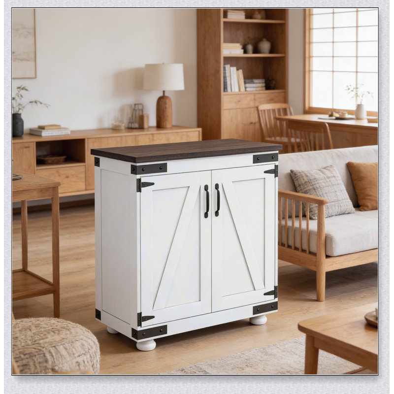 Armoire de rangement avec porte ajustable Modern Farmhouse